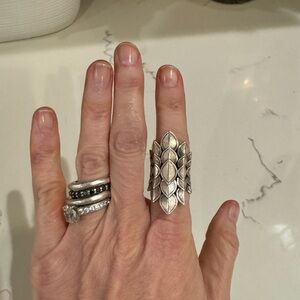 EUC John hardy sterling silver legends naga saddle ring size 6